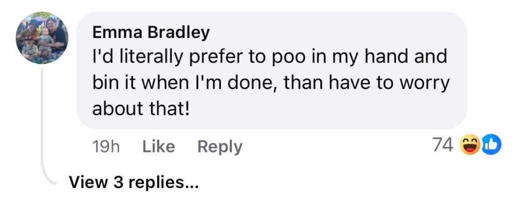 Social media comment on the post of Homeowner finds massive python in Bristol toilet before it slithers back down pipes - reptile experts warn escaped pet still on the loose sparking panic among locals.