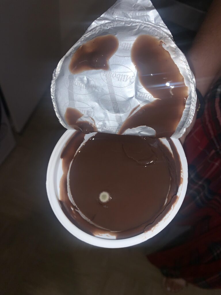A student was left disgusted after allegedly finding mould in a sealed in date Lidl Milbona protein pudding prompting her to swear off the snack despite being a daily treat.