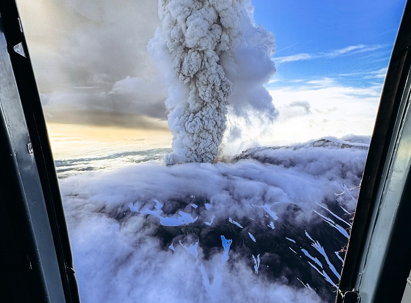 A volcano in Russia’s Kronotsky Nature Reserve erupted for the first time in 500 years, stunning tourists and guide Artem Sheldovitsky who captured the event from a helicopter.
