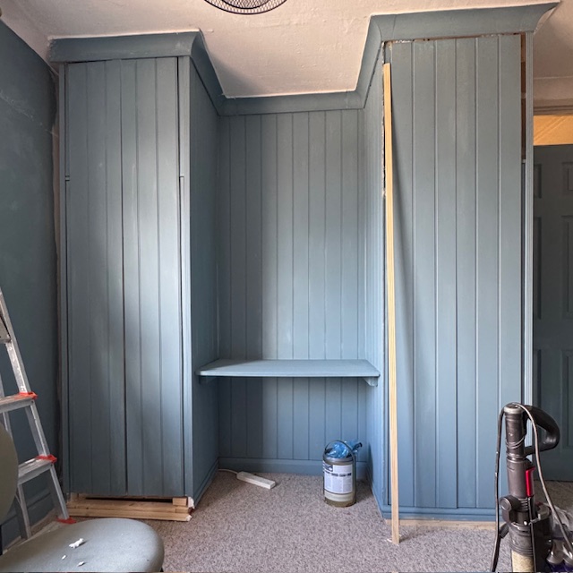A mum has created bespoke built-in wardrobes for her son using flatpack Argos furniture, saving over £2,300. The project involved basic tools, MDF panels, and a creative design, totaling just £912.33.