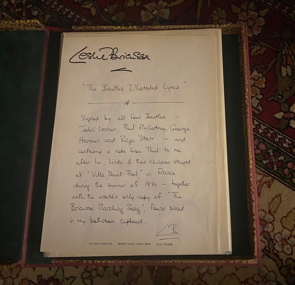 A £1.4m Beatles collection featuring handwritten lyrics, guitars, drawings and rare gifts including Salvador Dali’s present to John and Yoko is set to go on display.