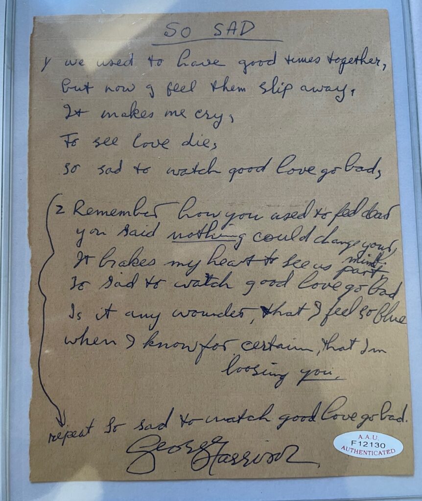 A £1.4m Beatles collection featuring handwritten lyrics, guitars, drawings and rare gifts including Salvador Dali’s present to John and Yoko is set to go on display.