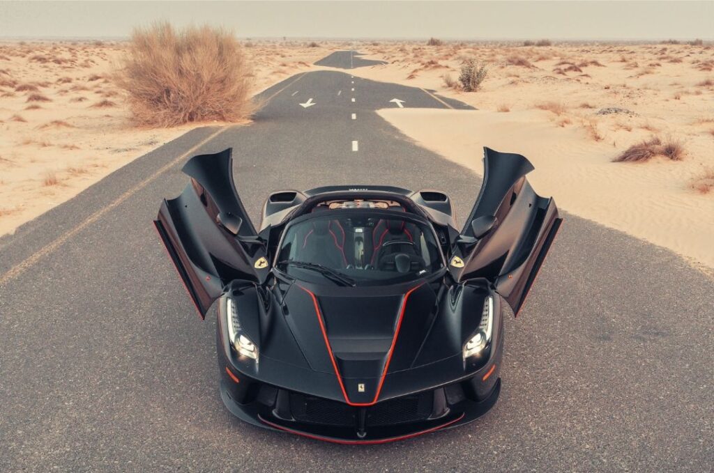 A rare 2017 Ferrari LaFerrari Aperta, faster than a Bugatti Veyron and with just 2,300 miles, is set to sell for £5.5m at RM Sotheby’s Monterey auction this August.
