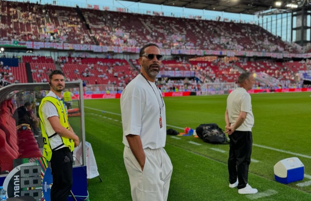 Rio Ferdinand’s diamond encrusted, gold coated Nike boots have sold for £23,400 at auction. Signed and custom designed, they’re among the world’s most unique boots.