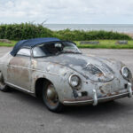 Rare rusty 1955 Porsche 356 Pre-A Speedster found on Ohio farm sells for £393,000 after careful preservation - iconic model linked to James Dean and Steve McQueen.
