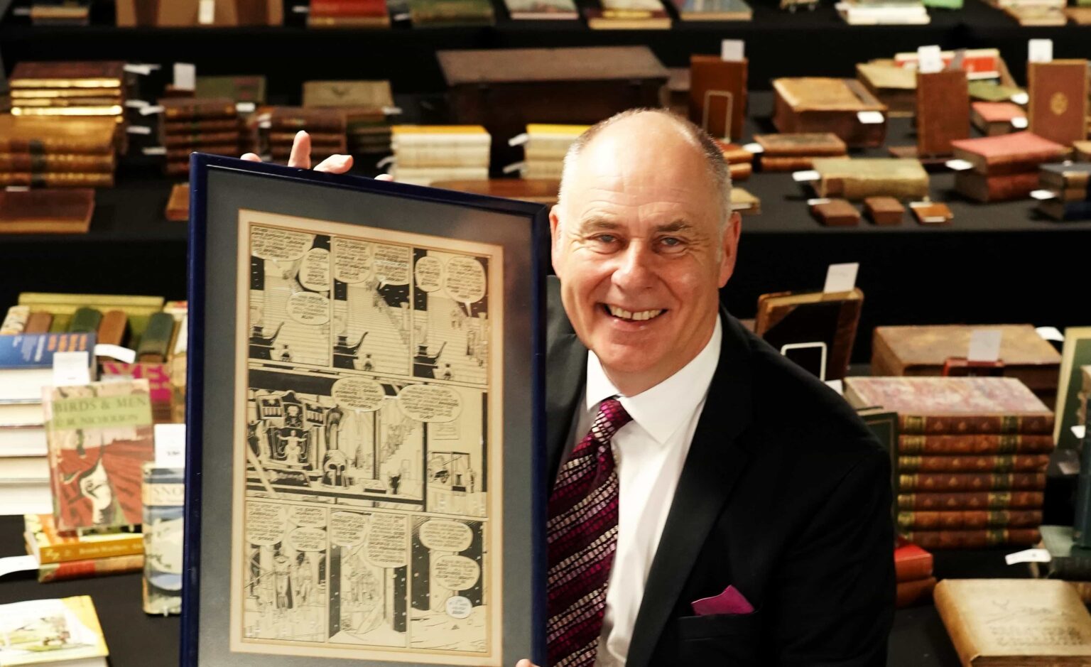 A rare Watchmen comic page by artist Dave Gibbons has sold for £20,800, over ten times its estimate, proving the iconic series still holds huge power with collectors.