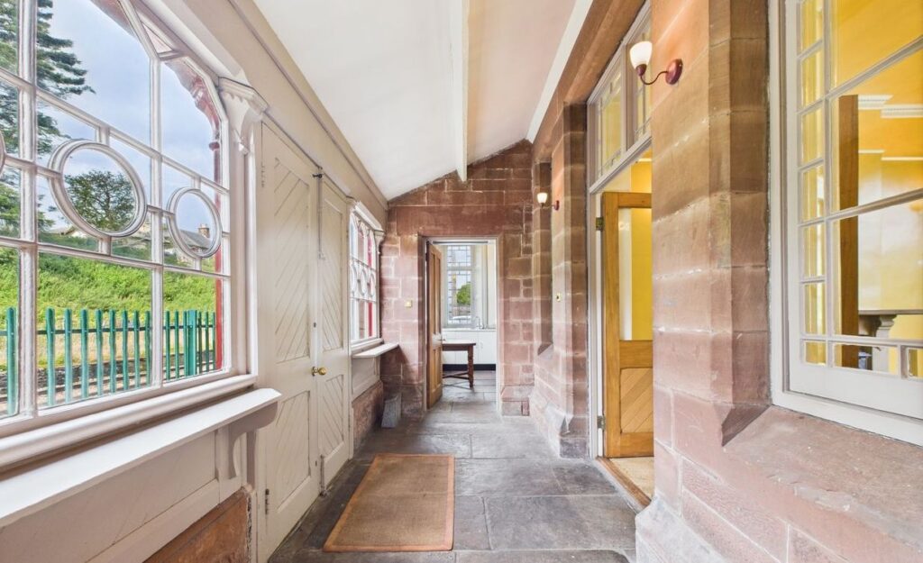 Victorian railway station home in Little Salkeld on market for £375,000 with original features, three bedrooms, gardens and paddock offering unique historic charm.