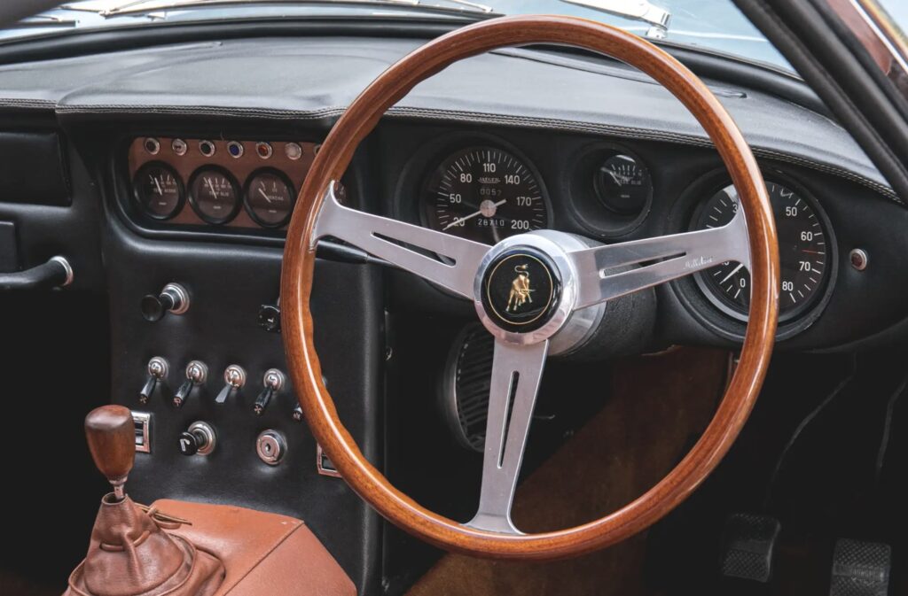 Rare 1967 Lamborghini 400 GT 2+2 in pristine condition with only 27,800 miles is up for sale at £350,000, offering V12 performance and exceptional provenance.
