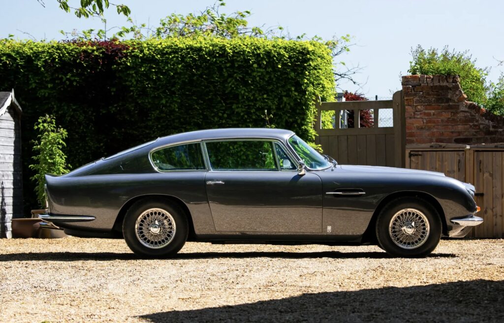 Ultra rare 1966 Aston Martin DB6 Mk1 Vantage sells for £216,000 at auction - classic slate grey grand tourer with manual ZF gearbox had fewer than 5,000 miles since 1991.
