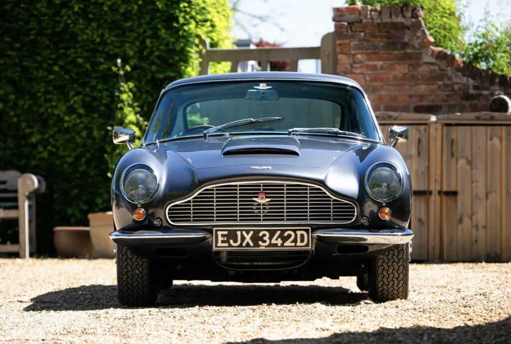 Ultra rare 1966 Aston Martin DB6 Mk1 Vantage sells for £216,000 at auction - classic slate grey grand tourer with manual ZF gearbox had fewer than 5,000 miles since 1991.