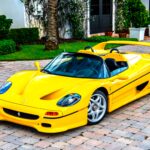 Rare Ferrari F50 once owned by Ralph Lauren sells for £6.8m in Monterey. One of only two in Giallo Modena for the US market, it remains in immaculate low mileage condition.