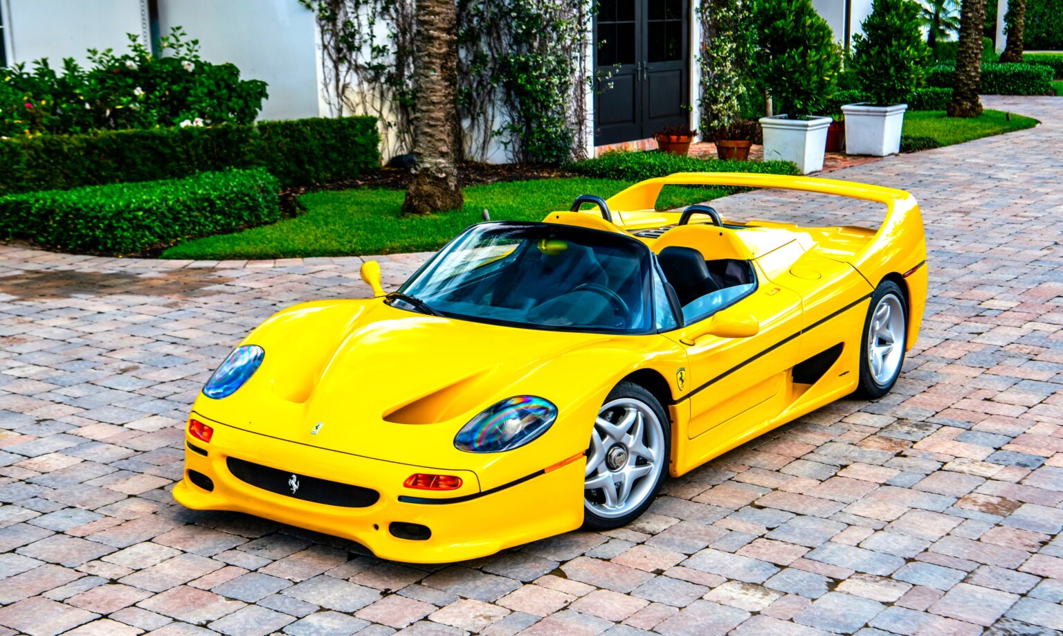 Rare Ferrari F50 once owned by Ralph Lauren sells for £6.8m in Monterey. One of only two in Giallo Modena for the US market, it remains in immaculate low mileage condition.
