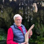 John Craven revisits Mother Shipton’s Cave to see his sock petrified after 20 years - now on display among celebrity items at the historic Knaresborough attraction.
