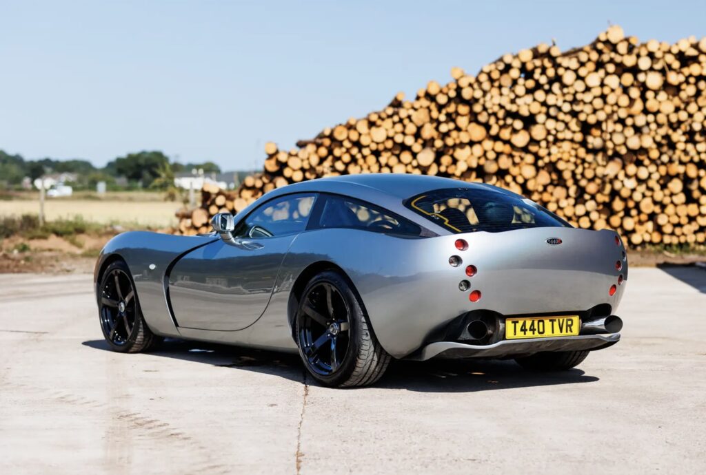 The only production TVR T440R, a 215mph Le Mans-inspired British supercar with a 4.2L 440bhp engine, is for sale at £190,000, offering unmatched rarity and performance.