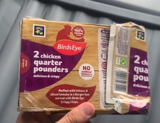 A Vinted buyer was horrified when his £9 Sonic & Mario game arrived stuffed inside a greasy chicken burger box with crumbs still inside - branding the packaging disgusting.