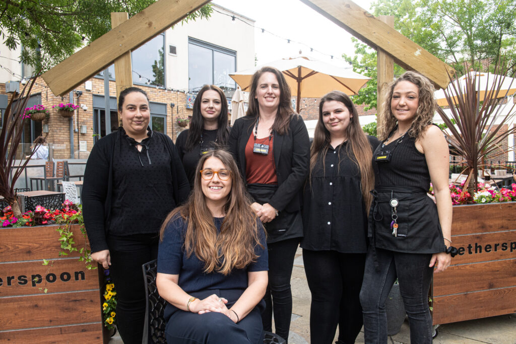 A Wetherspoons pub in Bishop’s Stortford is thriving under an all-female management team of six women who credit their success to teamwork, experience and maternal instincts.