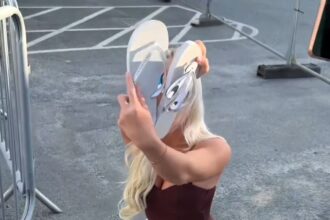 Woman goes viral after ordering flip flops to a Manchester rave via Deliveroo so she could keep dancing - viral video racks up over 1.1 million views online.