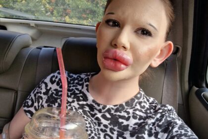 Woman with ‘world’s biggest lips’ says parents call her ugly and fear for her health as she vows to keep getting fillers despite family rift and medical professionals refusing treatment.