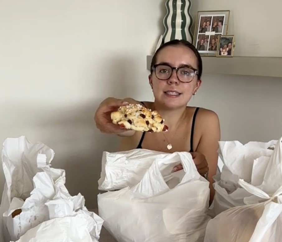 A woman bagged £40 worth of bakery treats for just £2.67 using Too Good To Go, calling it the best haul ever with five bags of bread, cakes, pastries and more.