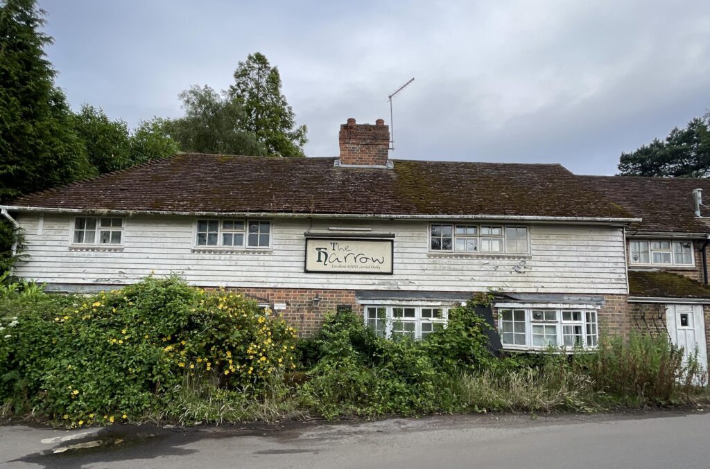 Urban explorer discovers abandoned Kent pub The Harrow left frozen in time since 2006 - mould covered rooms but booze and even a pint still remain on the counter.