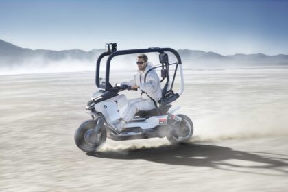 BMW unveils the Motorrad Vision CE, a futuristic electric scooter with roll cage, self-balancing tech and bold design, redefining safe and stylish urban mobility.