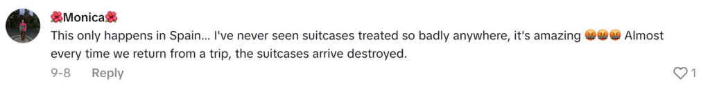 Social media comment on the post of Baggage handler filmed hurling items like an Olympian at Madrid Airport sparks debate - some slam treatment of luggage while others defend it as efficient cabin work.