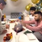 A birthday party in Germany descended into chaos when fireworks exploded indoors, sending guests screaming and one man hiding under a table in a viral viral clip.