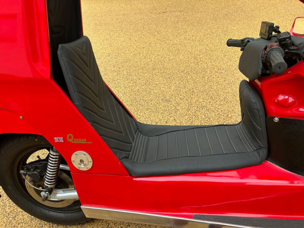 The rare Quasar motorbike car hybrid from 1980, one of just 21 built with a Suzuki GS 850 engine, heads to auction with estimates of £6,000 to £7,000 for collectors.