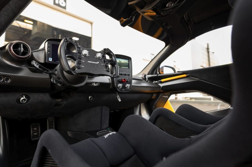 A custom McLaren Senna GTR in Ayrton Senna’s iconic yellow and green livery is up for auction at £595,000, boasting 814hp, 210mph speed and just 543 miles.