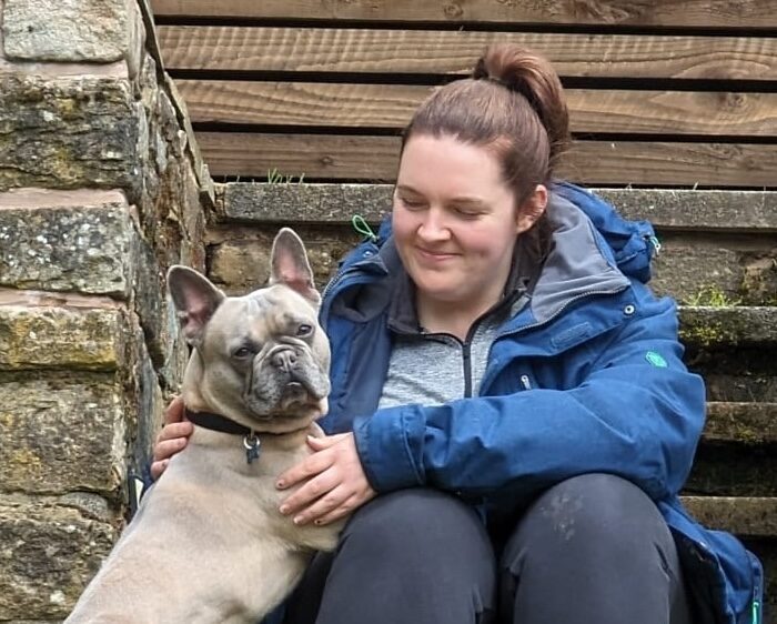 Gus the French Bulldog was once too scared to walk or play but after being adopted from the RSPCA he now loves toys, car rides and beach trips with his new family.
