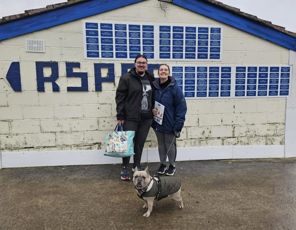 Gus the French Bulldog was once too scared to walk or play but after being adopted from the RSPCA he now loves toys, car rides and beach trips with his new family.