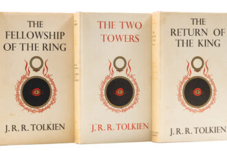 A rare Tolkien signed Return of the King inscribed in Elvish script is set for auction in London with estimates up to £15,000, a unique piece of literary history.