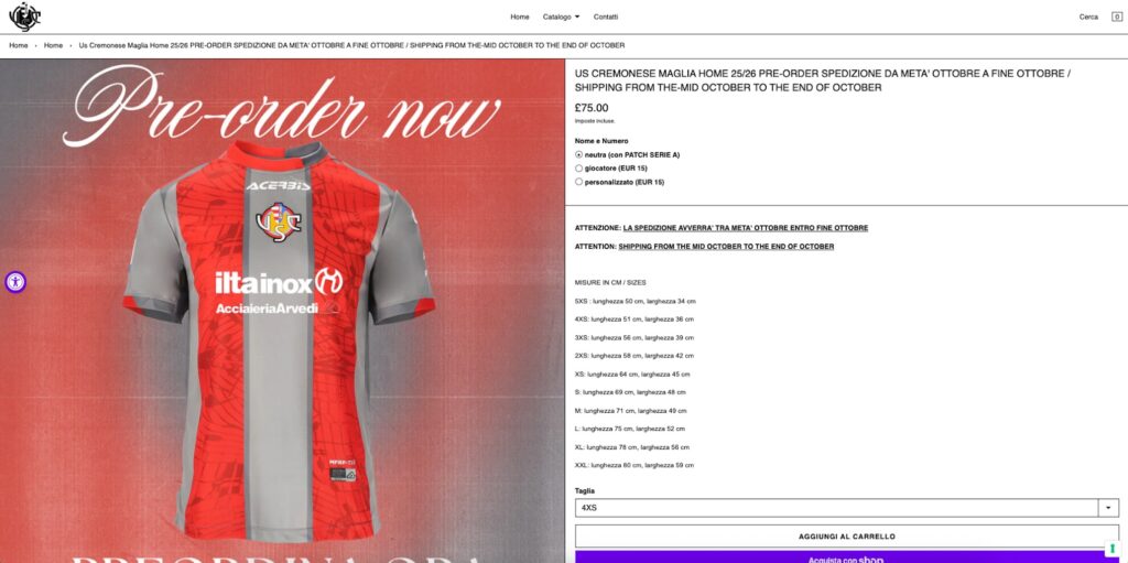 Jamie Vardy’s Cremonese shirts sell out within minutes leaving fans waiting months as demand surges after his free transfer to Italy following Leicester’s relegation.