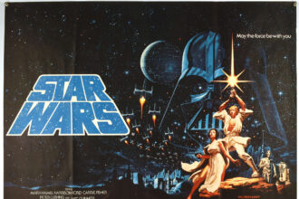 A rare 1977 Star Wars poster by the Hildebrandt brothers sold for £5,200 at auction, beating Bond and Hitchcock pieces, thanks to its limited pre-Oscar release design.