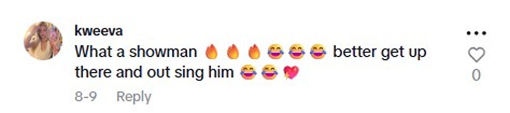 Social media comment on the post of Grandad dubbed UK’s worst karaoke singer strikes again - Chris Hamilton’s tone deaf performances earn laughs, bans from venues and viral fame nearly 40 years on.