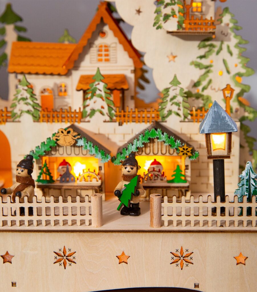 Harrods launches luxury Christmas range in August with £1579 LED tree, £999 velvet skirt, £521 glass ornament and £250 beauty advent calendar featuring top brands.