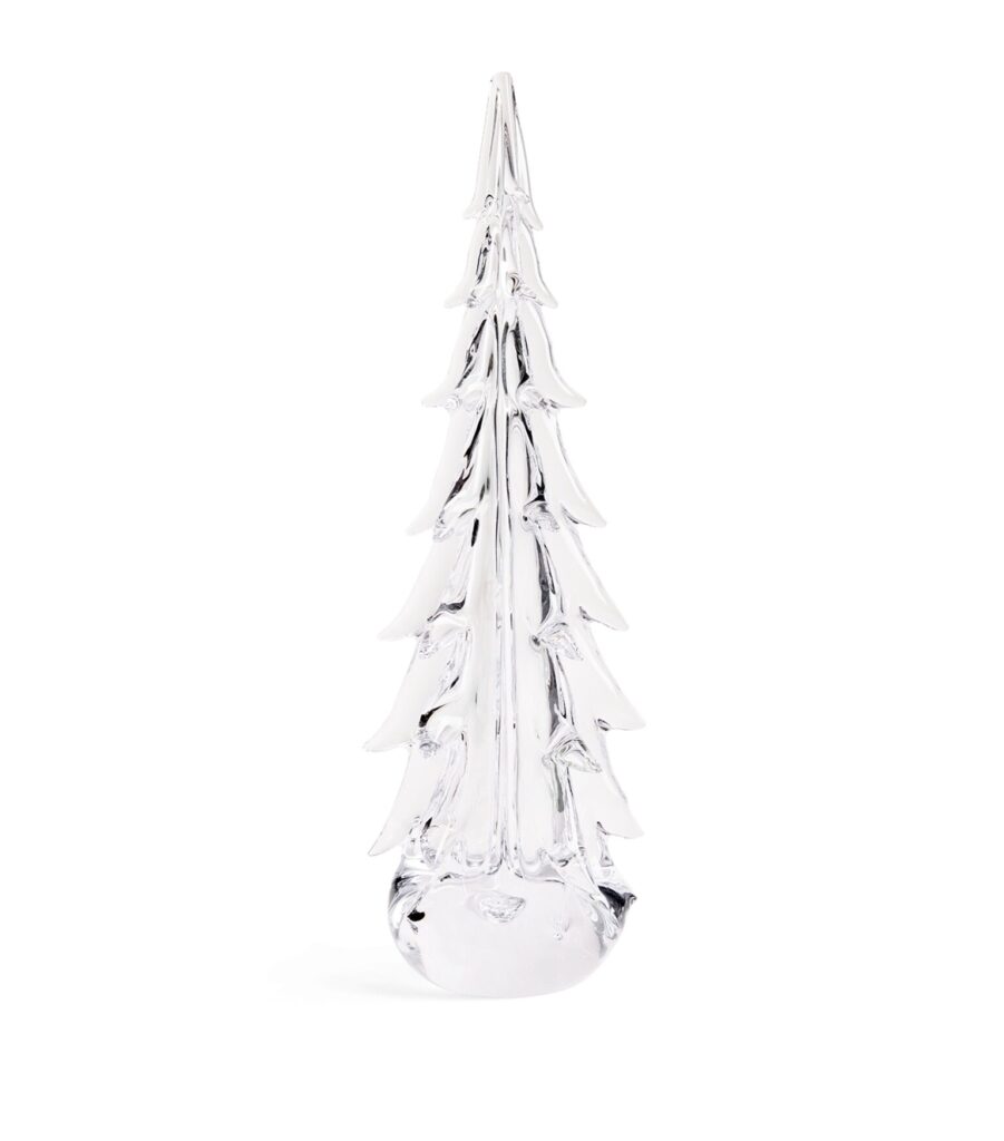 Harrods launches luxury Christmas range in August with £1579 LED tree, £999 velvet skirt, £521 glass ornament and £250 beauty advent calendar featuring top brands.