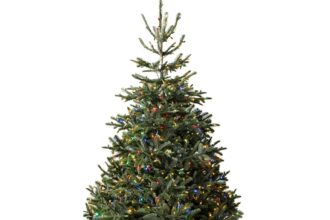Harrods launches luxury Christmas range in August with £1579 LED tree, £999 velvet skirt, £521 glass ornament and £250 beauty advent calendar featuring top brands.