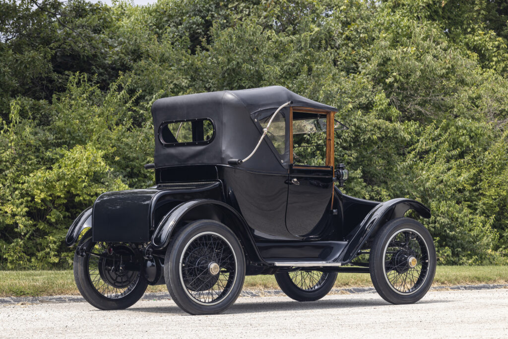 A rare 1917 Detroit Electric Model 62A Cabriolet is up for auction at £160k. This restored vintage EV offers 100 miles per charge and timeless motoring history.