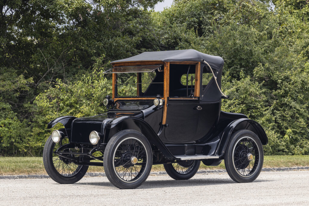 A rare 1917 Detroit Electric Model 62A Cabriolet is up for auction at £160k. This restored vintage EV offers 100 miles per charge and timeless motoring history.