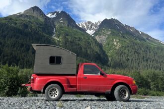 Seth, 21, built a tiny house on his truck for just £2,200 and now lives on the road with his dog Stella - sharing adventures, challenges and freedom with 449,000 followers.