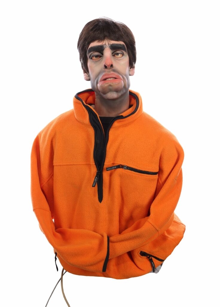 A Spitting Image puppet of Oasis frontman Liam Gallagher is expected to sell for up to £6,000 at auction, as Oasis continue their reunion tour with sell-out shows.