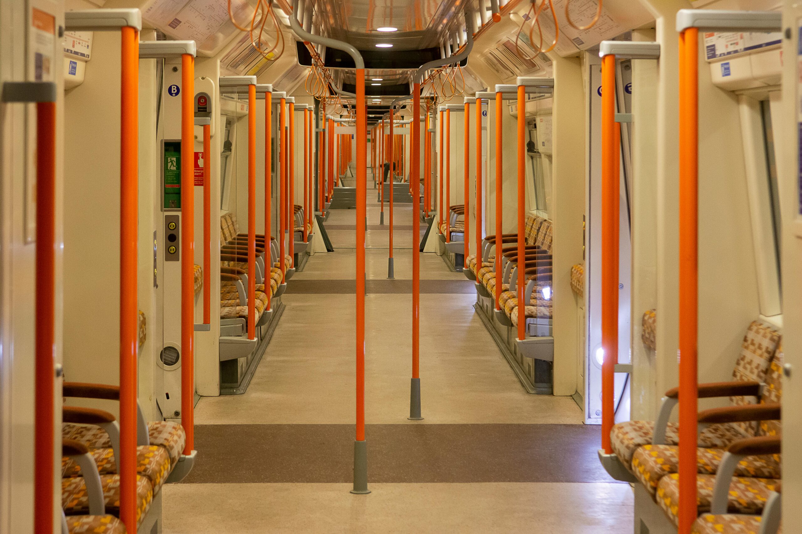 London Transport Museum is selling tube inspired furniture upholstered in iconic moquette fabrics with prices from £500 ottomans to a £3,200 Farringdon three seat sofa.