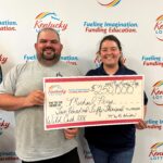 Kentucky man Michael Perry won \$250,000 on a scratch-off ticket and says his lottery secret is always buying two at a time, with plans to pay off his house and celebrate.