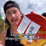 James Ellingsworth tackles Surströmming in his jerky challenge, calling it the most disgusting food he’s ever eaten after gagging, vomiting and multiple showers to recover.