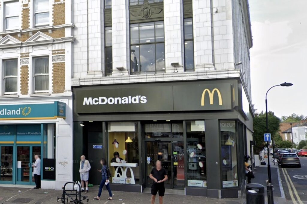 Uber Eats riders spotted asleep in McDonald’s in Fulham - locals divided as some slam trust with food while others sympathise with overworked delivery drivers.