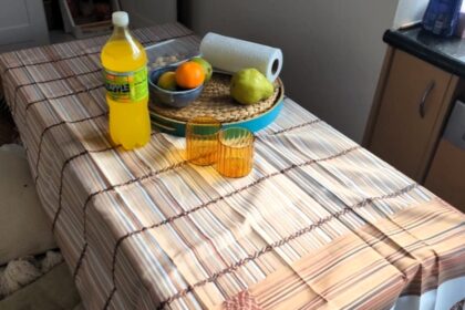 A mum was left baffled after ordering $10 bamboo blinds from Temu - only to receive a flimsy sheet printed with a blind design, which she quickly binned after laughing.