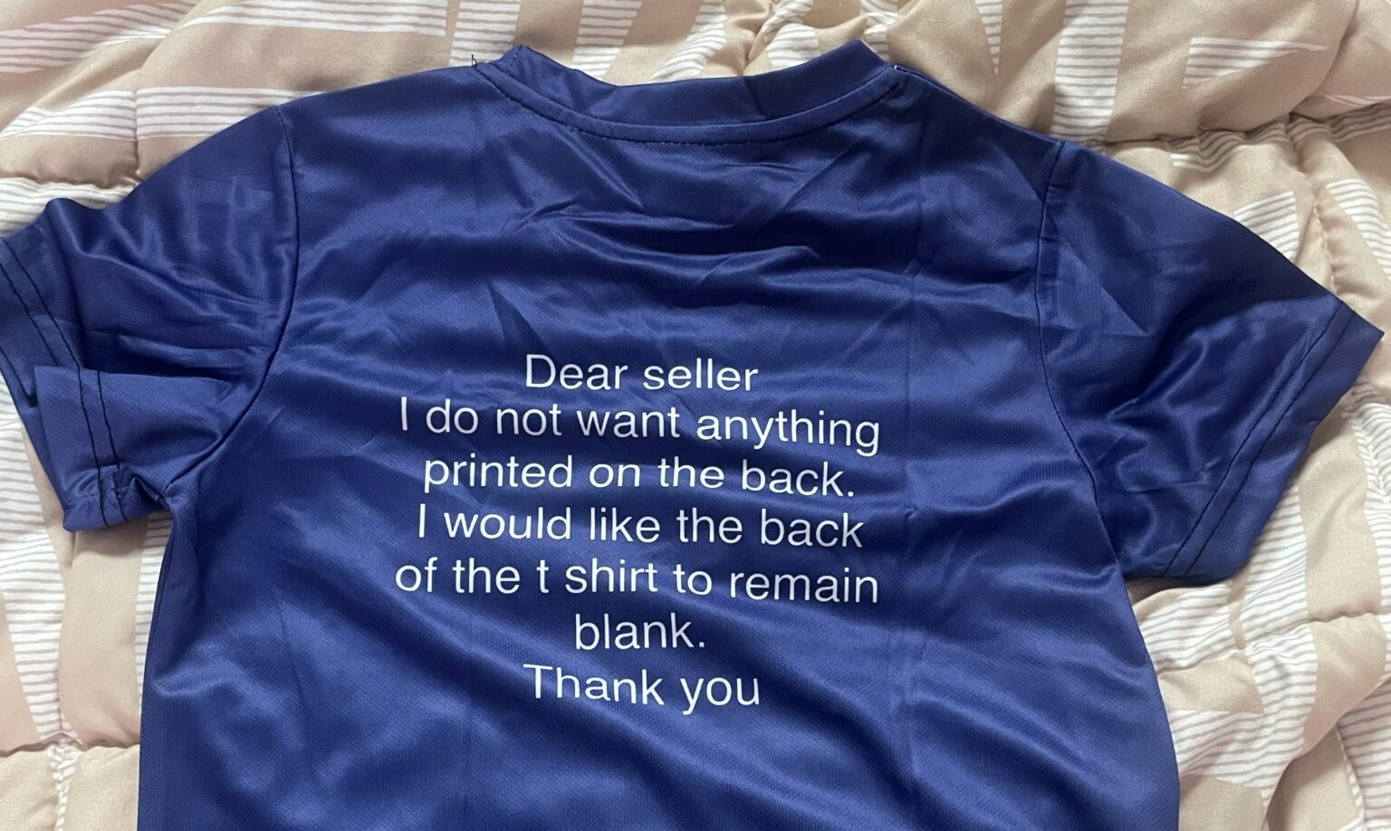 Mum left howling after Temu printing blunder puts her private instructions on son’s custom t shirt - £3.96 order refunded after hilarious mistake goes viral.