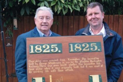 The original Number 1 plates from the world’s first steam passenger locomotive Locomotion, built in 1823 by Robert Stephenson, are set for auction this October.