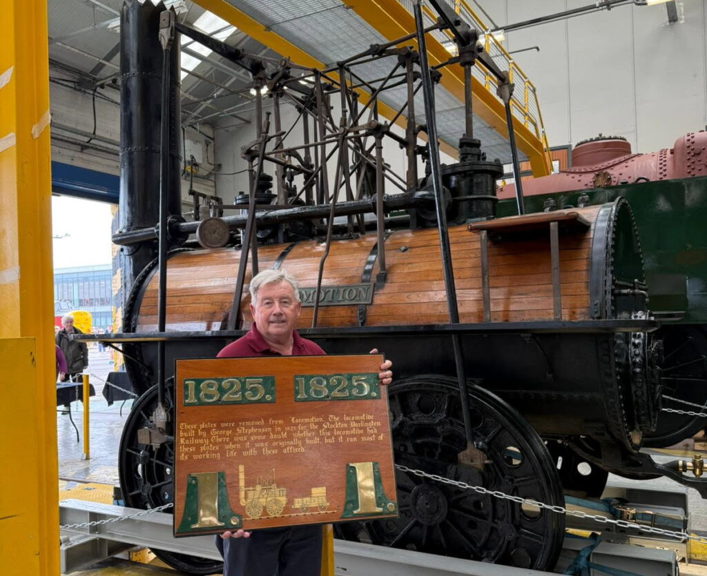 The original Number 1 plates from the world’s first steam passenger locomotive Locomotion, built in 1823 by Robert Stephenson, are set for auction this October.